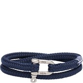 Pig & Hen - Rope Bracelets - navy | zilver Salty Steve